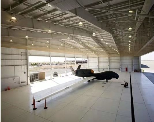 Q235 modificado para requisitos particulares Q345 prefabricó una sola planta de los hangares de los aviones