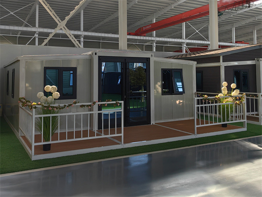 Casas prefabricadas ampliables duraderas, móviles, móviles, de acero modular, prefabricadas