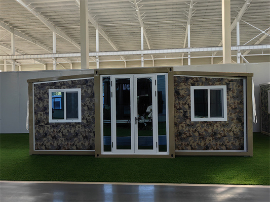 Casa modular prefabricada de paquete plano móvil Contenedor de oficina de envío personalizable