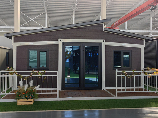 Casa de contenedores compacta y expandible de 40 pies prefabricada para oficinas