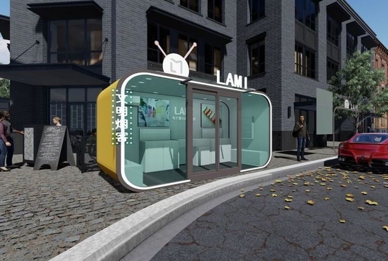 Apple Cabin Mobile Container House para el hotel de oficina en el hogar