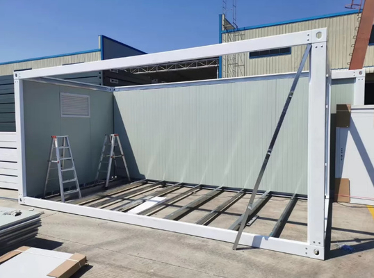 Sitio modificado para requisitos particulares a prueba de viento del aislamiento de Warehouse del panel de bocadillo del hospital del marco de acero