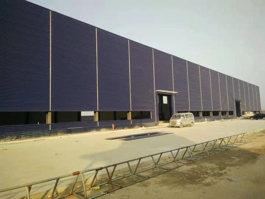 Estructura de acero sísmica anti Warehouse de la luz del ODM para el emplazamiento de la obra