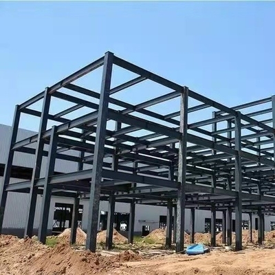 Estructura de acero con poco carbono de acero industrial agrícola de dibujo libre de los edificios Q235 Q345