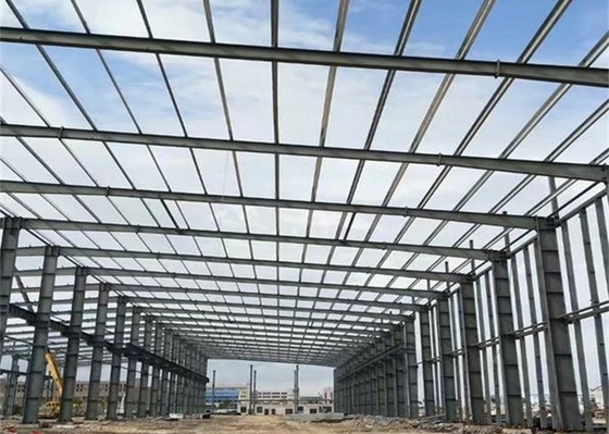 Edificio prefabricado de acero sísmico anti de Warehouse del metal del taller Q345B Q235B de la estructura