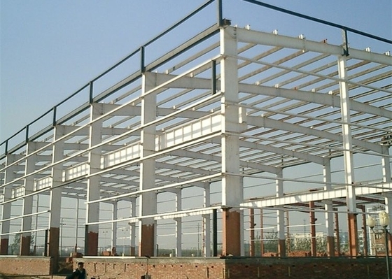 Edificio prefabricado de acero sísmico anti de Warehouse del metal del taller Q345B Q235B de la estructura