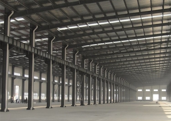 Metal prefabricado galvanizado caliente Warehouse de la fábrica del taller de la estructura de acero de Q355B
