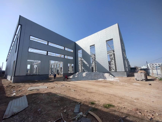 Taller químico industrial prefabricado pintado de la estructura de acero del marco de acero
