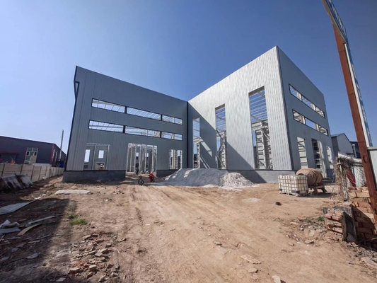 Taller químico industrial prefabricado pintado de la estructura de acero del marco de acero