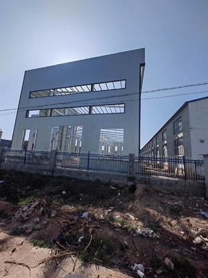 Taller químico industrial prefabricado pintado de la estructura de acero del marco de acero