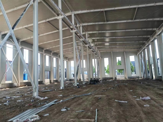 Construcción de acero prefabricada industrial del marco Q235 Q355 para Warehouse