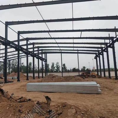 La prenda impermeable de la estructura del metal prefabricó los edificios de marco de acero Warehouse