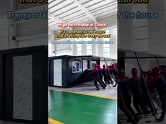 Casa de contenedores de expansión de tablero tallado gris de 20 pies